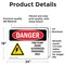Signmission Fire Pump Room Authorized Danger Sign, Vinyl Decal, 24in W x 18in L, 2PK OS-2PACK-DS-D-1824-L-1920 - alternate 4